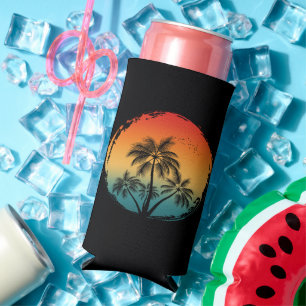 summer sunset sunrise vacation nature seltzer can cooler