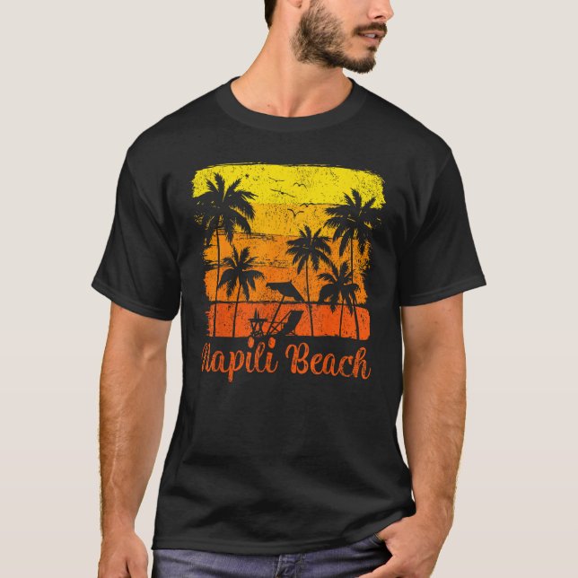 Summer Sunset Vintage Napili Beach T-Shirt (Front)