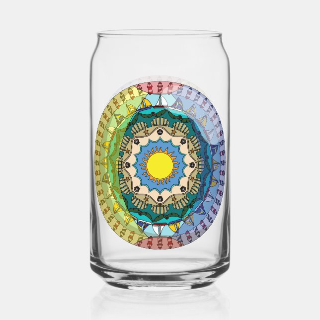 Summer Sunshine Can Glass (Front)