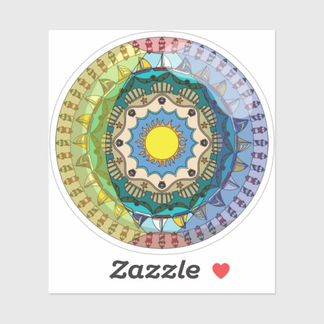 Summer Sunshine Contour Sticker (Sheet)