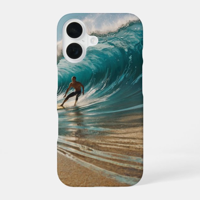 Summer Surf iPhone 16 Case (Back)