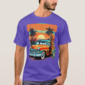 Summer Surf Woodie T-Shirt