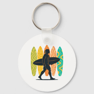 Summer Surfboarder Wave Surfing Surfboard Beach Su Key Ring