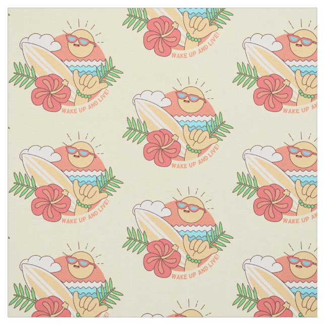 Summer Surfer custom fabric (Swatch)