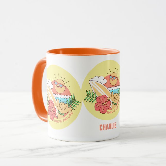 Summer Surfer mugs (Front Left)