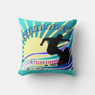 Summer Surfing Fun Thunder_Cove Cushion