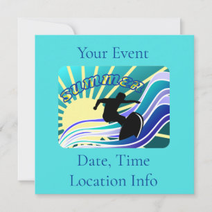 Summer Surfing Fun Thunder_Cove Invitation