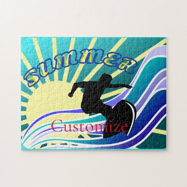 Summer Surfing Fun Thunder_Cove Jigsaw Puzzle (Horizontal)