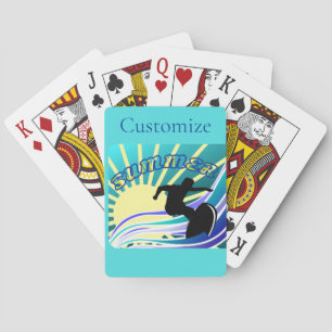 Summer Surfing Fun Thunder_Cove Playing Cards