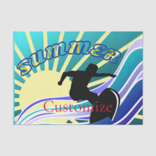 Summer Surfing Fun Thunder_Cove Tissue Paper
