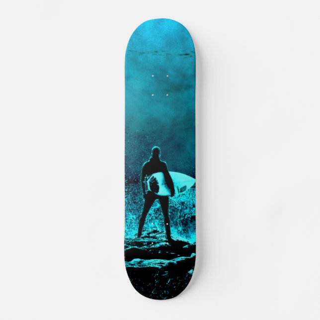 Summer Surfing Grunge Style Skateboard (Front)