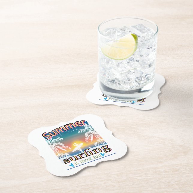 Summer - Surfing Is Most Fun Paper Coaster (Insitu)