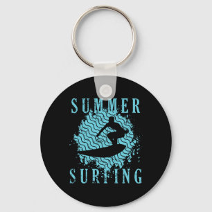Summer Surfing Water Sports  Key Ring