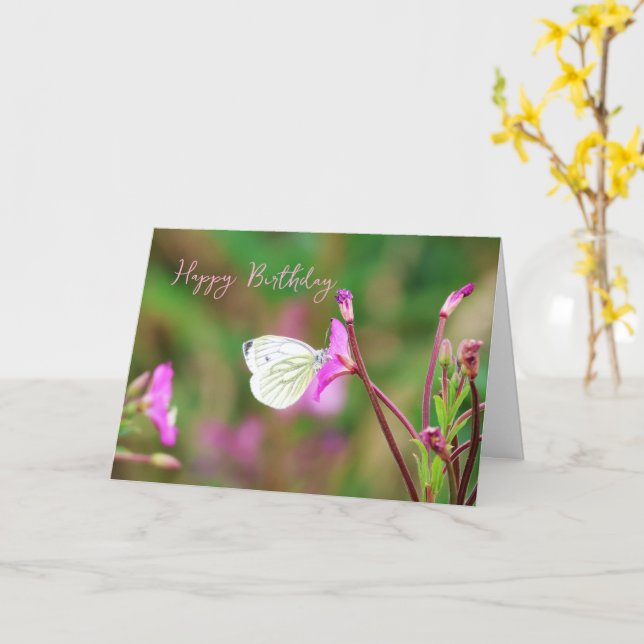 Summer sweet birthday card (Yellow Flower)