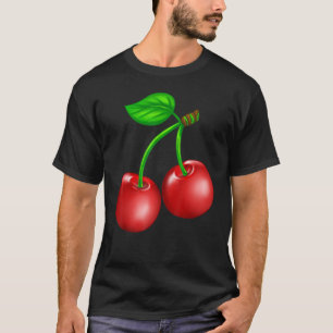 Summer Sweet Cherry Red Cherries Fruit Vibes T-Shirt