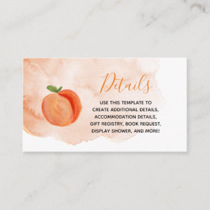 Summer Sweet Little Peach Detail Card