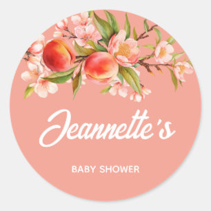 Summer Sweet Orchard Baby Shower Classic Round Sticker
