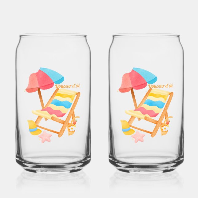 Summer sweetness can glass (Back)