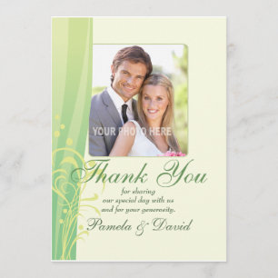 Summer Swirl Wedding Thank You Card