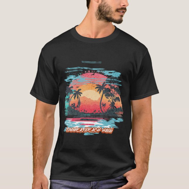  summer t-shirt beach hawai (Front)