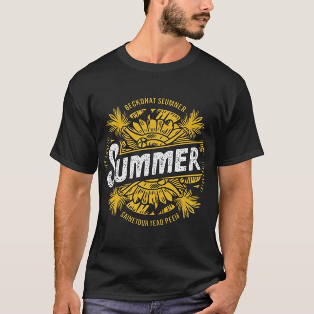 Summer t shirt design, Beach t-shirt Design. (Front)