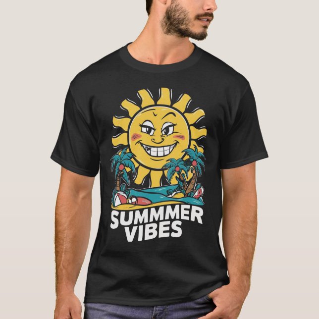 Summer t shirt design, Beach t-shirt Design. (Front)