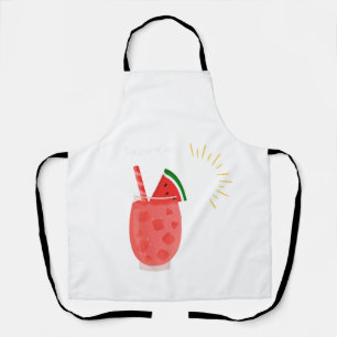 Summer t-shirt, fresh juice design apron