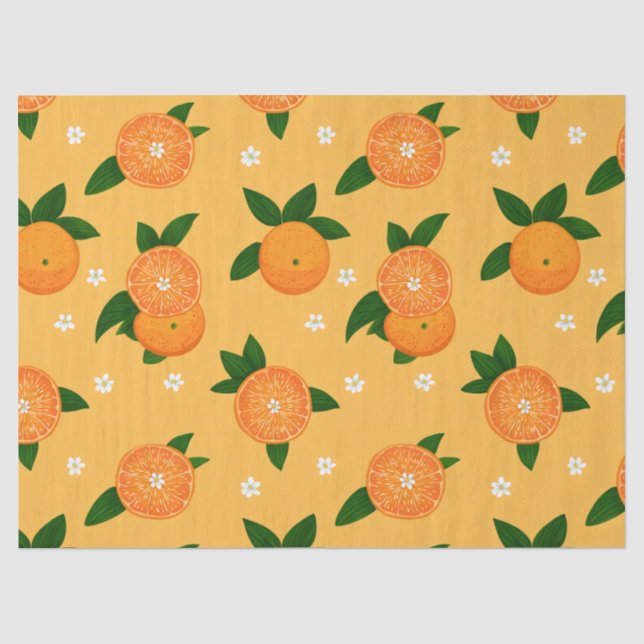 Summer Tangerines Tissue Paper (Front)