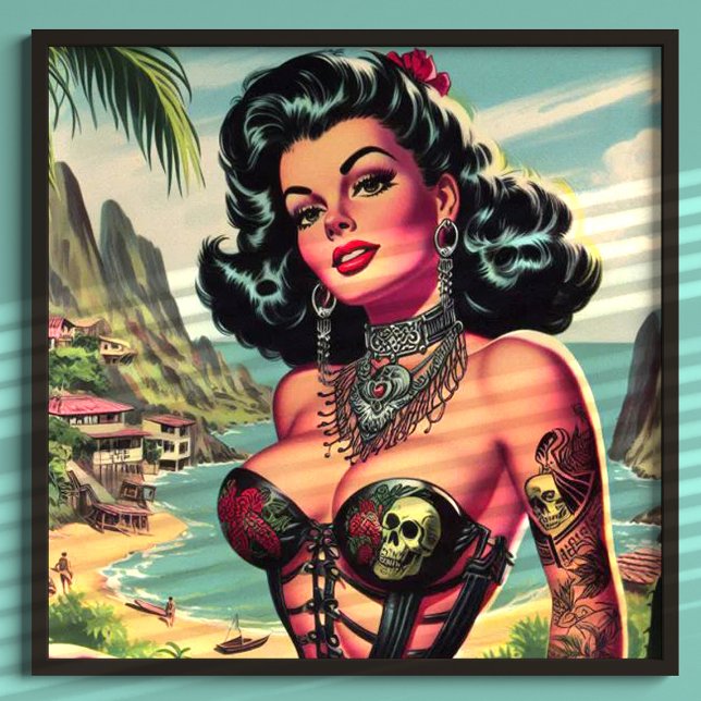 Summer Tattoo Pin-up Poster (Creator Uploaded)