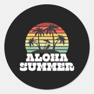 Summer Teacher Last Day Of School Vacation 1 Classic Round Sticker