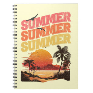 Summer text design notebook