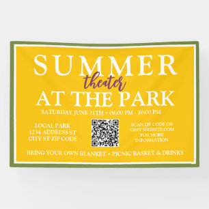 Summer Theatre at the Park   Outdoor Event Sign