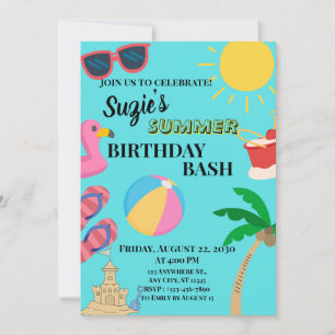 Summer Theme Invitation