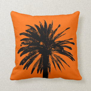 Summer theme pillow cushions with palm trees