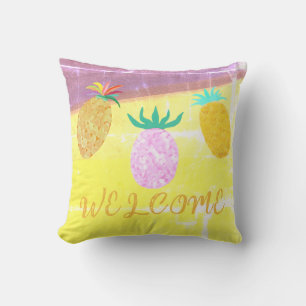 Summer Tiki Pineapple Luau Cushion