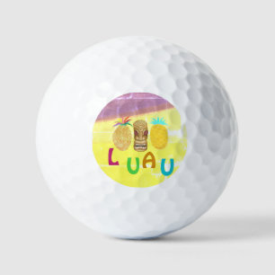 Summer Tiki Pineapple Luau Golf Balls
