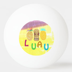 Summer Tiki Pineapple Luau Ping Pong Ball