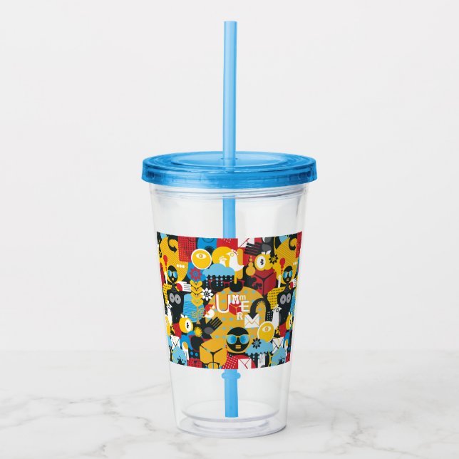 Summer time acrylic tumbler (Front)