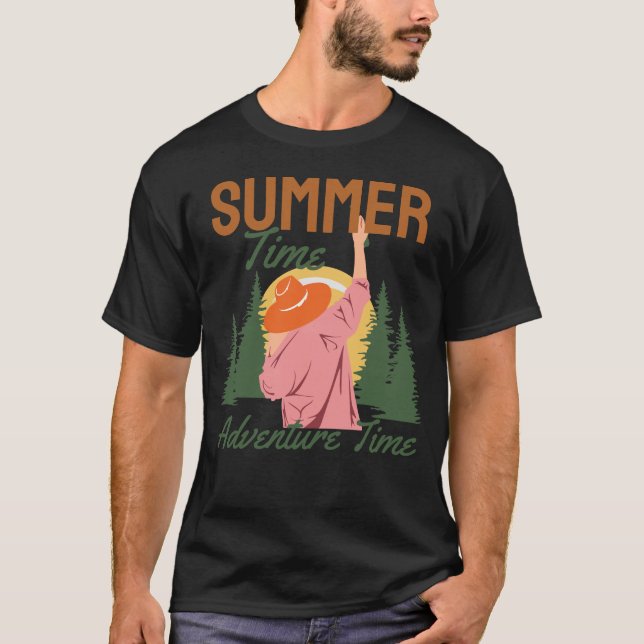 Summer Time Adventure Time T-Shirt (Front)