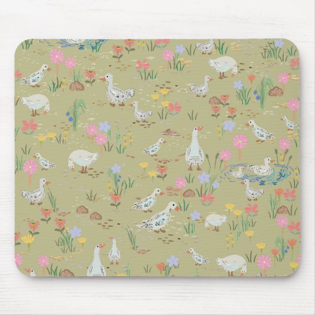 Summer time at the duck pond mouse pad (Front)
