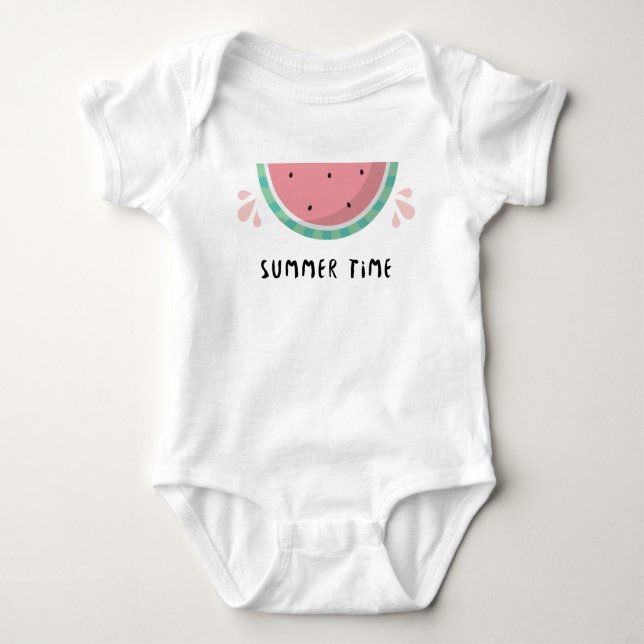 Summer time baby bodysuit (Front)
