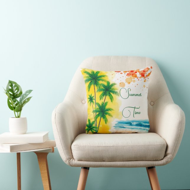 “Summer Time” beach design Cushion (Chair)
