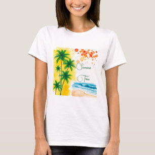 “Summer Time” beach design T-Shirt
