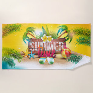 Summer Time Beach Towel