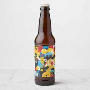 Summer time beer bottle label
