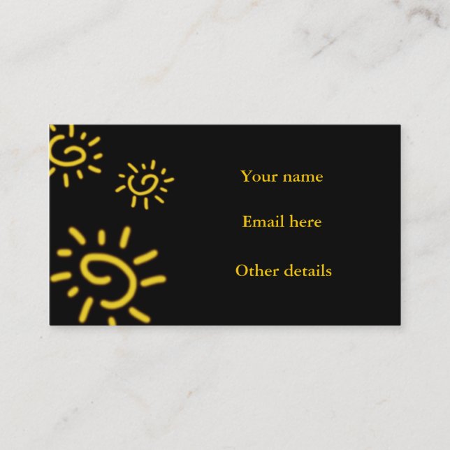 Summer Time Business Card (Front)