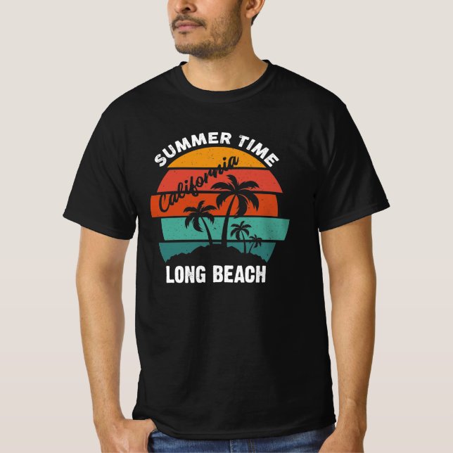 Summer Time California Long Beach T-Shirt (Front)