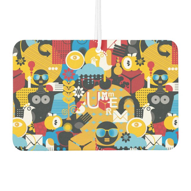 Summer time car air freshener (Front)