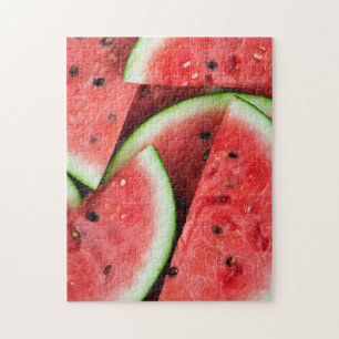 Summer Time Cold Watermelon Slices Jigsaw Puzzle