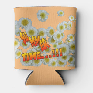 Summer Time Colourful Flowers Can Cooler